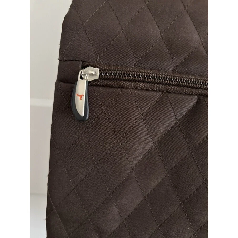 Brown Anti-Theft Travelon Crossbody Bag Purse Handbag Travel Bag 2 Piece
